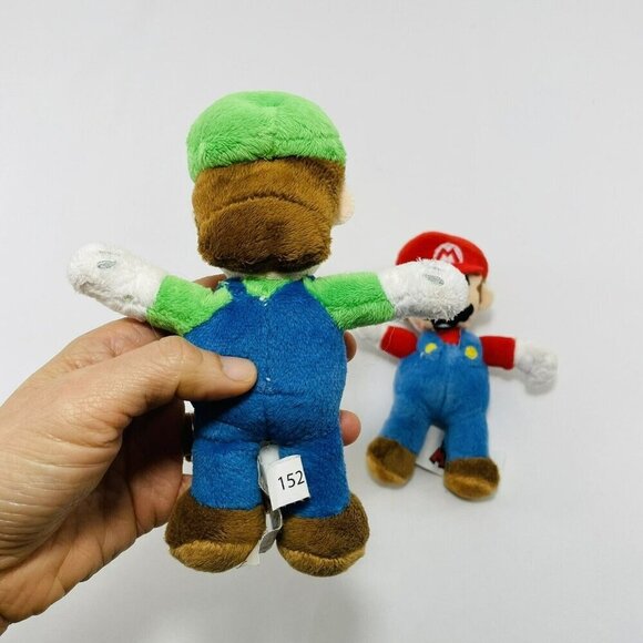 Nintendo Super Mario Luigi Plush Toy Set Brothers Twins Men Red Green Video Game - Picture 10 of 12